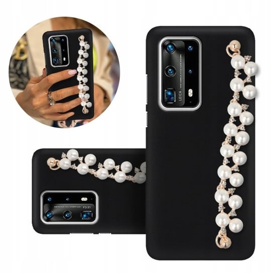 ETUI BLINK Mat Czarne do HUAWEI P40 PRO PLUS Perły Funnycase