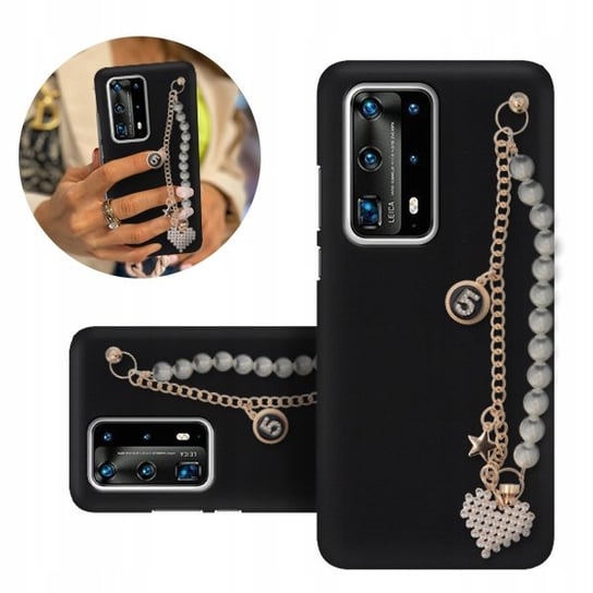 ETUI BLINK Mat Czarne do HUAWEI P40 PRO PLUS Serce Funnycase