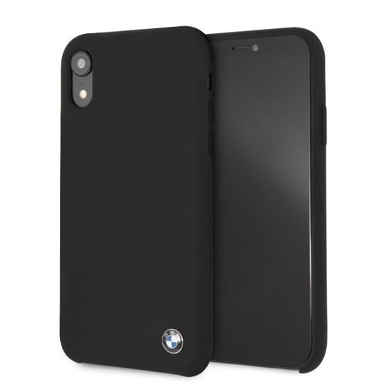 Etui, BMW BMHCI61SILBK iPhone Xr czarny BMW