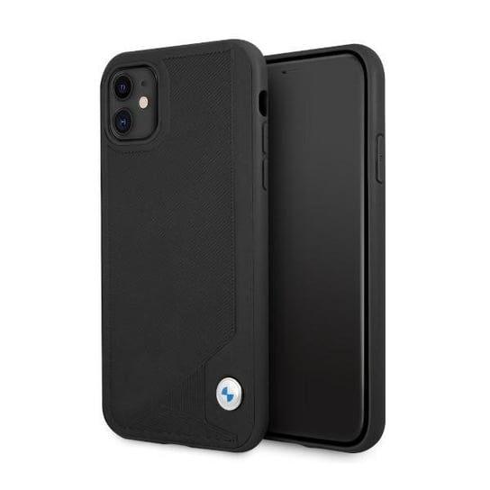 Etui BMW BMHCN61RCDPK iPhone 11 6,1" czarny/black hardcase Leather Deboss BMW