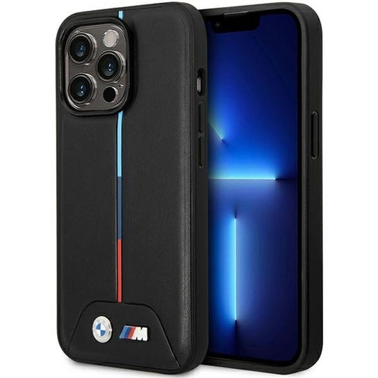 Etui Bmw Bmhmp13L22Pvtk Iphone 13 Pro / 13 6.1" Czarny/Black Quilted Tricolor Magsafe BMW