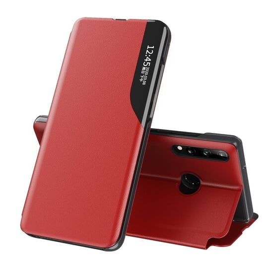 Etui Braders Eco Leather View Case z klapką do Huawei P40 Lite E czerwony Braders