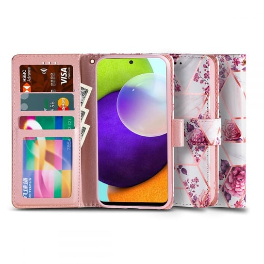 Etui Braders Wallet do Samsung Galaxy A52 LTE/5G Floral Rose Braders