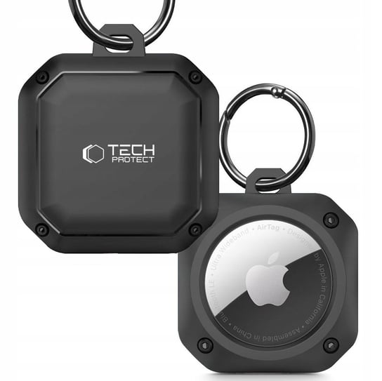 Etui / brelok Tech-Protect Rough Pro do Apple AirTag, czarne TECH-PROTECT