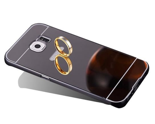 Etui bumper plecki mirror do Samsung Galaxy S7 Edge Czarne 4kom.pl