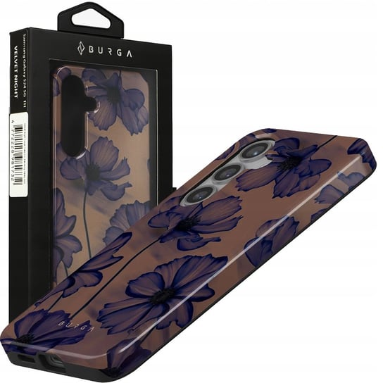 Etui Burga Velvet Night Tough do Galaxy S24, brązowo-granatowe BURGA