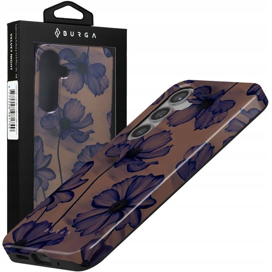 Etui Burga Velvet Night Tough do Galaxy S24 Plus, brązowo-granatowe BURGA