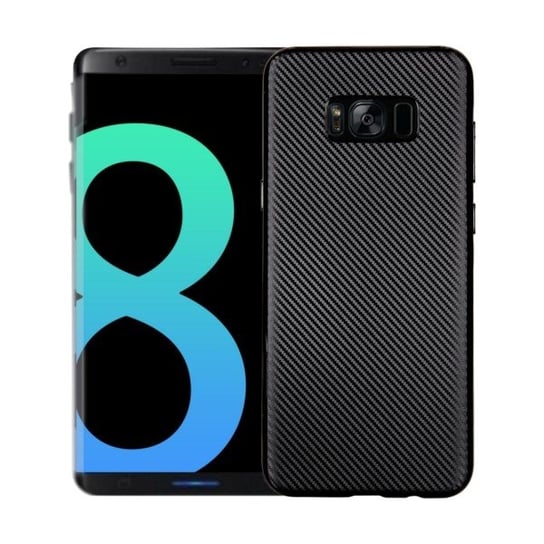 Etui Carbon Fiber Samsung S8 Plus G955 czarny/black No name
