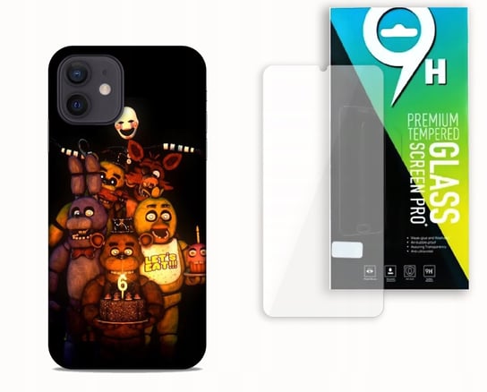 ETUI CASE DO APPLE IPHONE 12 / 12 PRO + SZKŁO HARTOWANE- FREDI FNAF GRY bez marki