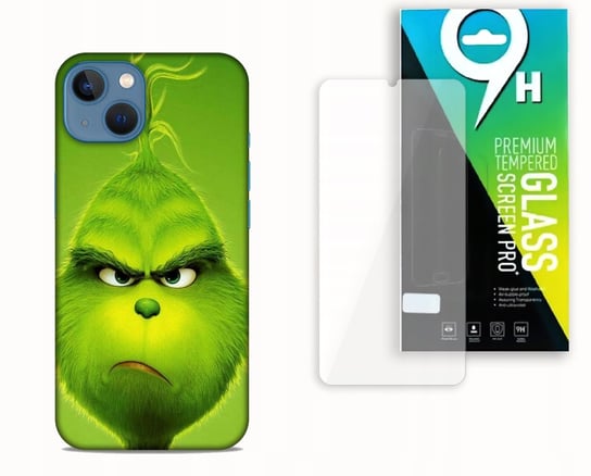 ETUI CASE DO APPLE IPHONE 13 MINI + SZKŁO HARTOWANE- GRINCH ŚWIĘTA PREZENTY bez marki