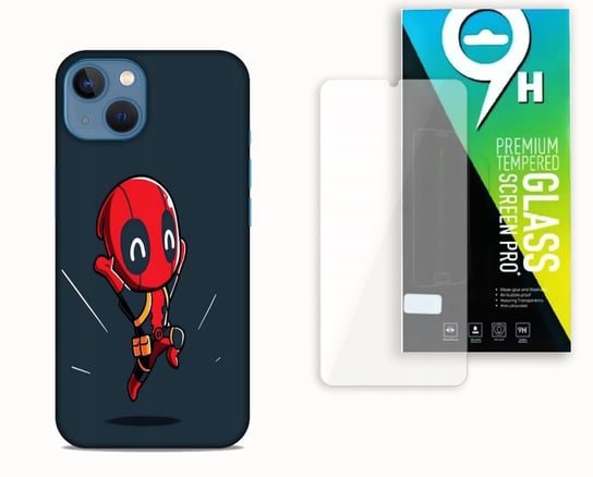 ETUI CASE DO APPLE IPHONE 13 + SZKŁO HARTOWANE- WZÓR SPIDEY BAJKI MARVEL bez marki