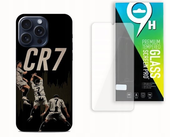 ETUI CASE DO APPLE IPHONE 15 PRO MAX +SZKŁO HARTOWANE-CRISTIANO RONALDO CR7 bez marki