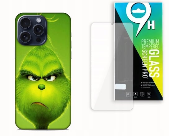 ETUI CASE DO APPLE IPHONE 15 PRO MAX + SZKŁO HARTOWANE- GRINCH PREZENTY bez marki