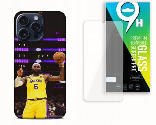 ETUI CASE DO APPLE IPHONE 15 PRO + SZKŁO HARTOWANE- LEBRON JAMES NBA bez marki