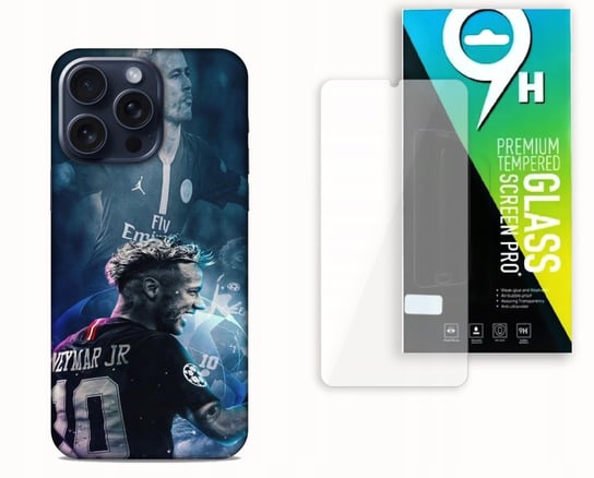 ETUI CASE DO APPLE IPHONE 15 PRO + SZKŁO HARTOWANE- NEYMAR JR. PIŁKARZE bez marki