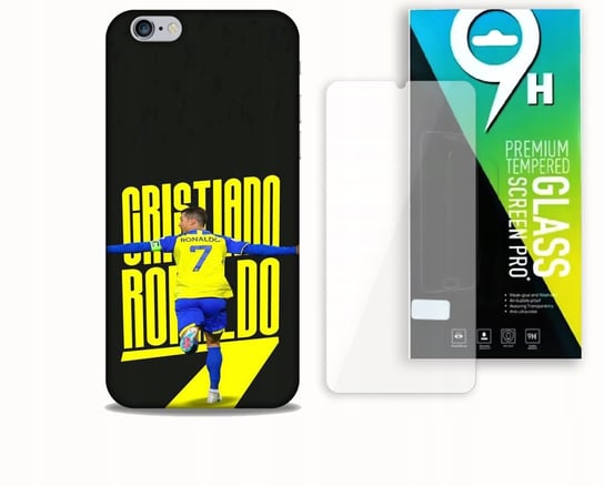 ETUI CASE DO APPLE IPHONE 6 / 6S + SZKŁO HARTOWANE- CRISTIANO RONALDO CR7 bez marki