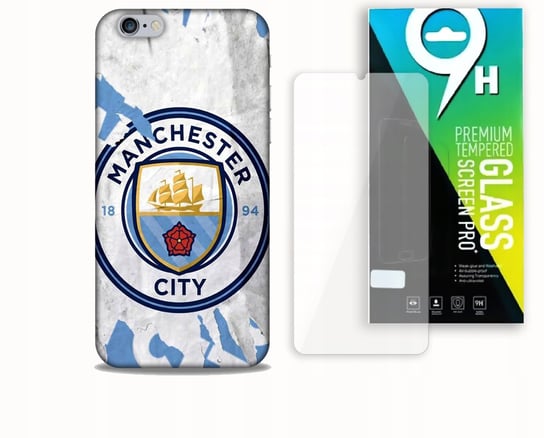 ETUI CASE DO APPLE IPHONE 6 PLUS + SZKŁO HARTOWANE- MANCHESTER CITY KLUBY bez marki