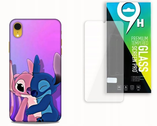 ETUI CASE DO APPLE IPHONE XR + SZKŁO HARTOWANE- WZÓR STITCH&ANGEL BAJKI bez marki