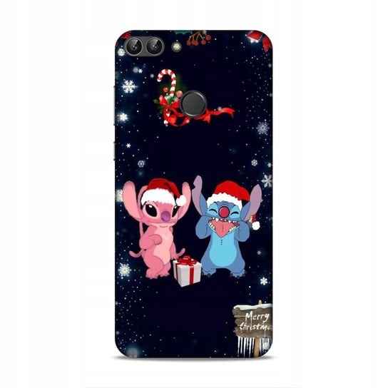 Etui Case Do Huawei P Smart 2018 - Duży Wybór Wzorów Prezent Stitch & Angel Najnowsza Wersja_6-Stitch Czarny_ Wzór Nr . 429 Inna marka