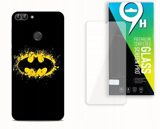 ETUI CASE DO HUAWEI P SMART 2018 + SZKŁO HARTOWANE - BATMAN MARVEL bez marki