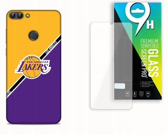 ETUI CASE DO HUAWEI P SMART 2018 + SZKŁO HARTOWANE - LA LAKERS NBA bez marki