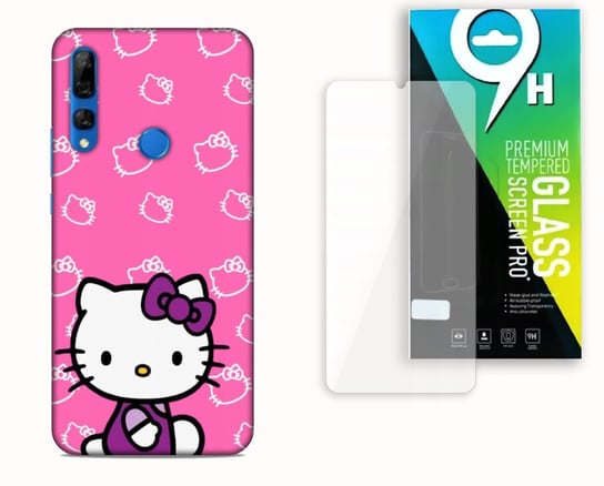 Etui Case Do Huawei P Smart 2019 + Szkło Hartowane - Hello Kitty Słodziak Najnowsza Wersja_6-Stitch Czarny_ Wzór Nr . 87 Inna marka