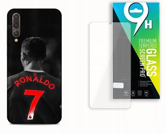 Etui Case Do Huawei P20 Pro + Szkło Hartowane - Cristiano Ronaldo Cr7 Najnowsza Wersja_6-Stitch Czarny_ Wzór Nr . 381 Inna marka