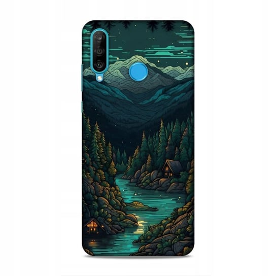 Etui Case Do Huawei P30 - Bardzo Duży Wybór Wzorów Góry Krajobraz Trekking Najnowsza Wersja_6-Stitch Czarny_ Wzór Nr . 537 Inna marka