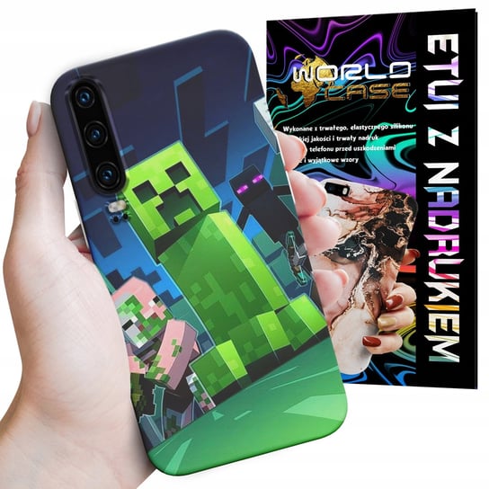 ETUI CASE DO HUAWEI P30 - FORTNITE CREEPER DZIECIĘCE WZORY ROBLOX WORLD CASE