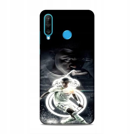 Etui Case Do Huawei P30 Lite - Duży Wybór Wzorów Real Madryt Vinicius Jr. Najnowsza Wersja_6-Stitch Czarny_ Wzór Nr . 387 Inna marka