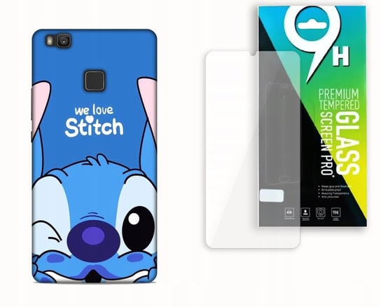 Etui Case Do Huawei P9 Lite 2016 + Szkło Hartowane - Lilo & Stitch Słodziak Najnowsza Wersja_6-Stitch Czarny_ Wzór Nr . W052 Inna marka