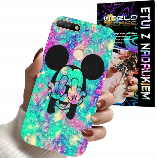 ETUI CASE DO HUAWEI Y6 2018 - MYSZKA MINNIE DAMSKIE WZORY PLECKI WORLD CASE