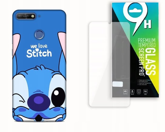 ETUI CASE DO HUAWEI Y6 2018 + SZKŁO HARTOWANE - LILO & STITCH SŁODZIAK bez marki