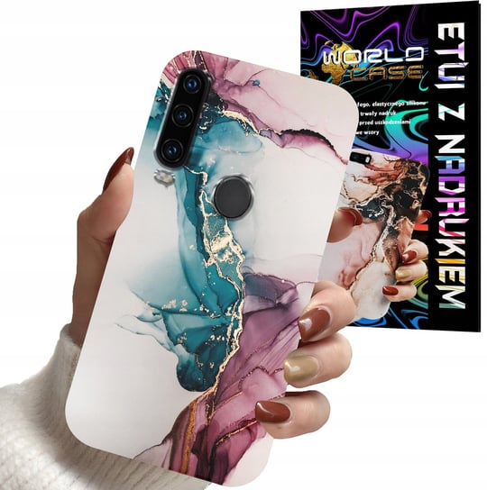 ETUI CASE DO HUAWEI Y6P - MARMUR WZORY DLA KOBIET PLECKI OBUDOWA WORLD CASE