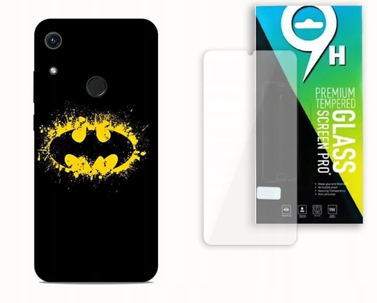 ETUI CASE DO HUAWEI Y6S + SZKŁO HARTOWANE - BATMAN MARVEL NAJNOWSZA WERSJA_6-stitch czarny_ WZÓR NR . 204 Inna marka