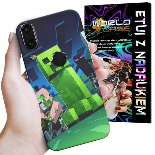 ETUI CASE DO HUAWEI Y7 2019 - FORTNITE CREEPER DZIECIĘCE WZORY ROBLOX WORLD CASE