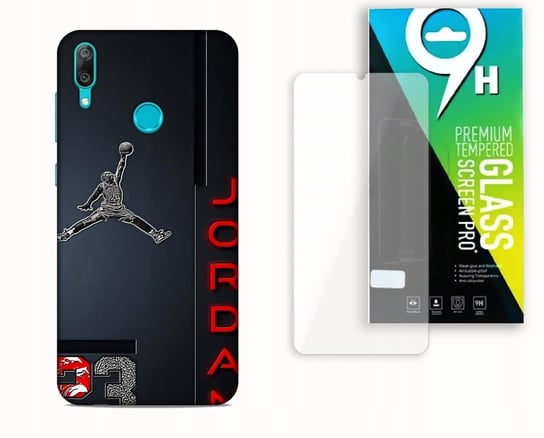 ETUI CASE DO HUAWEI Y7 2019 + SZKŁO HARTOWANE -KOSZYKARZ MJ 23 NBA bez marki