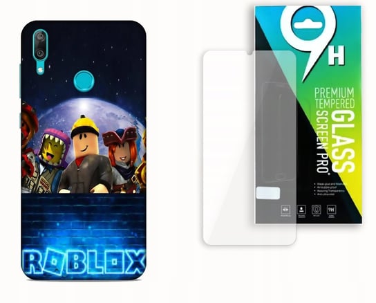 Coque Silicone Avec Cordon Pour Huawei Y7 2019, Etui Support Rotatif