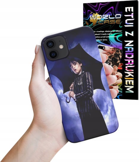 ETUI CASE DO IPHONE 11 - ADDAMS Wednesday WIELE WZORÓW Z FILMÓW WORLD CASE