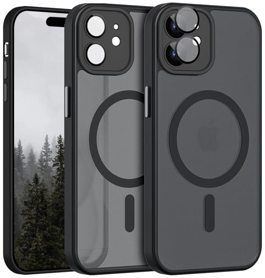 Etui case do iPhone 11 czarny mat pancerne wzmocnione Inna marka