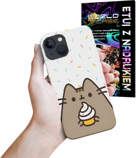 ETUI CASE DO IPHONE 13 MINI - SŁODKI KOTEK KOT OBUDOWA PLECKI WORLD CASE