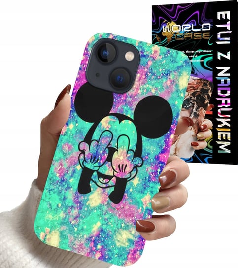 ETUI CASE DO IPHONE 13 - MYSZKA MINNIE DAMSKIE WZORY PLECKI WORLD CASE