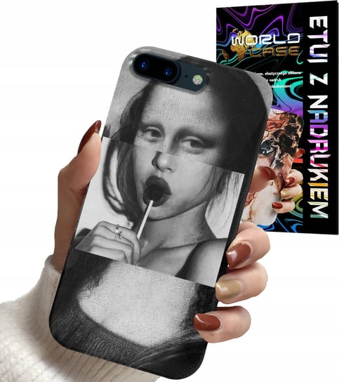 ETUI CASE DO IPHONE 7+ 8+ PLUS - MONA LISA WZORY DLA KOBIET PLECKI OBUDOWA WORLD CASE