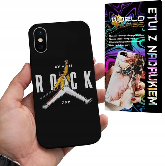 ETUI CASE DO IPHONE X / XS - ROCK KAPELE WZORY FAN POKROWEIC PLECKI WORLD CASE