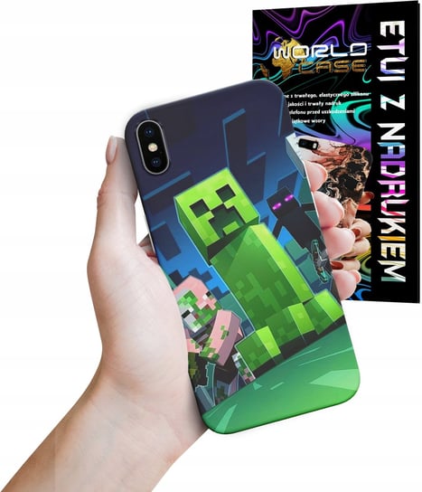 ETUI CASE DO IPHONE XS MAX - FORTNITE CREEPER DZIECIĘCE WZORY ROBLOX WORLD CASE