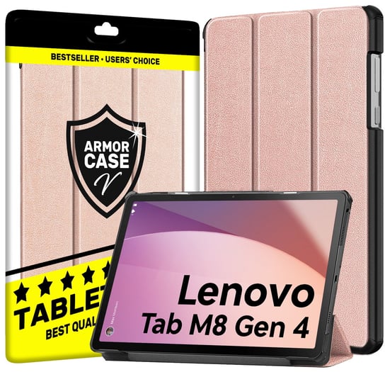 Etui case do Lenovo Tab M8 gen 4 8.0" TB-300XU TB-300FU ZABW0031JP ZABX0030JP | rose gold Armor Case