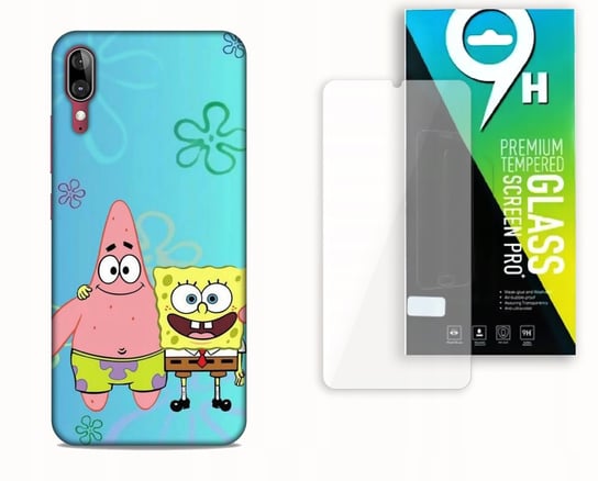 Etui Case Do Motorola E6 Plus + Szkło Hartowane - Sponge.Bob Bajki Najnowsza Wersja_6-Stitch Czarny_ Wzór Nr . 19 Inna marka