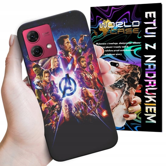 ETUI CASE DO MOTOROLA EDGE 40 NEO - AVENGERS IRON MAN SPIDERMAN KAPITAN WORLD CASE