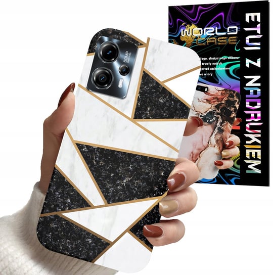 ETUI CASE DO MOTOROLA MOTO G13 / G23 - MARMUREK GEOMETRIA WZORY DLA KOBIET WORLD CASE