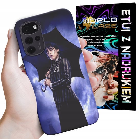 ETUI CASE DO MOTOROLA MOTO G22 4G - ADDAMS Wednesday WIELE WZORÓW Z FILM WORLD CASE